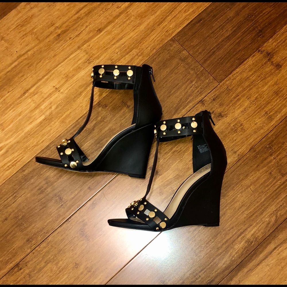 Studded Wedge Heels